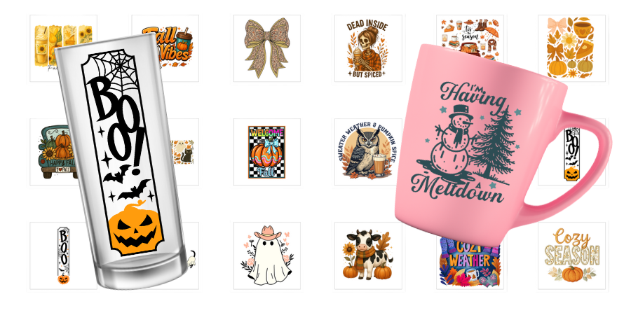 UVDTF Holiday Decal Bundle – 118 Decals