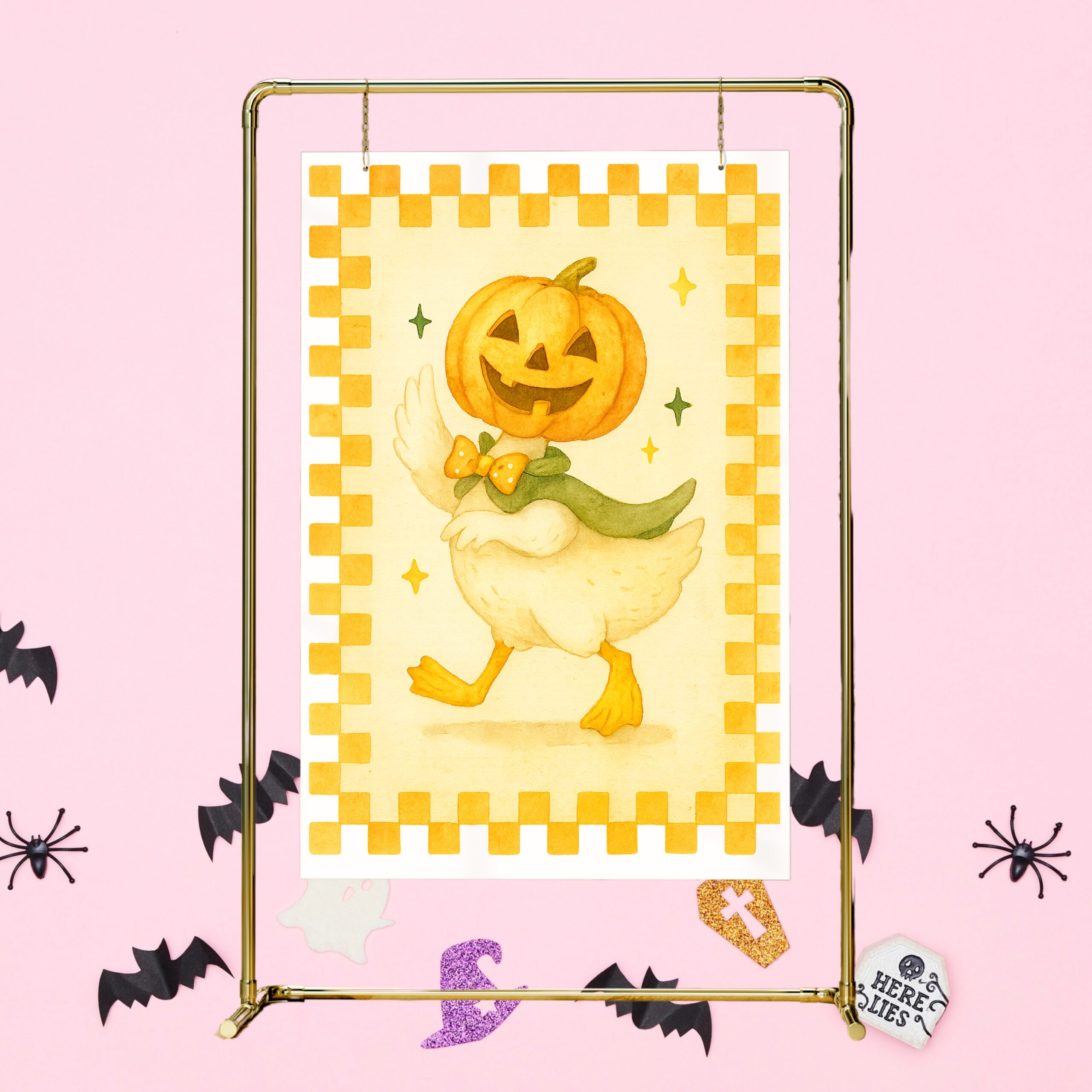 Halloween Garden Flag Mockup