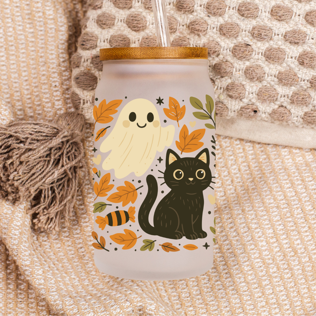 Glass Can Wrap Mockup