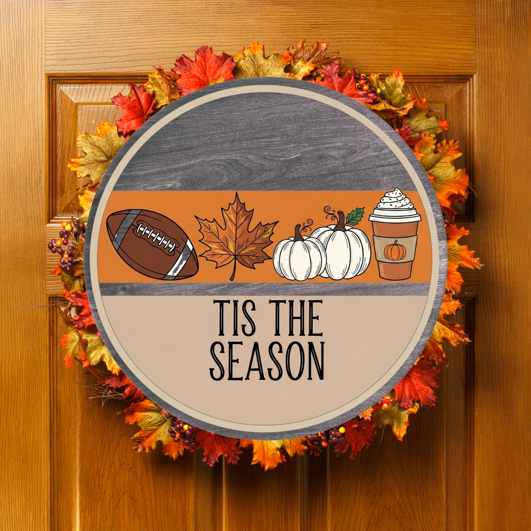 Fall Door Sign Mockup
