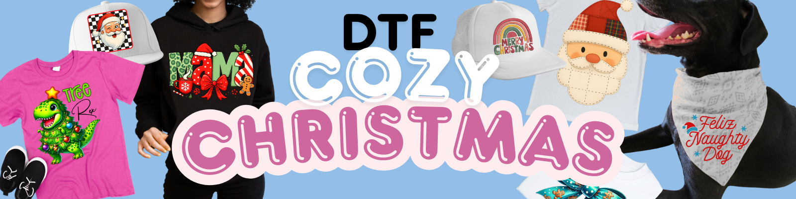 Cozy Christmas DTF Kit Banner