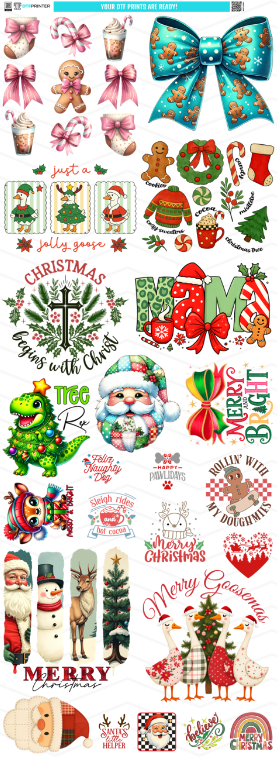 Christmas Sheet Preview — 22×60 ratio