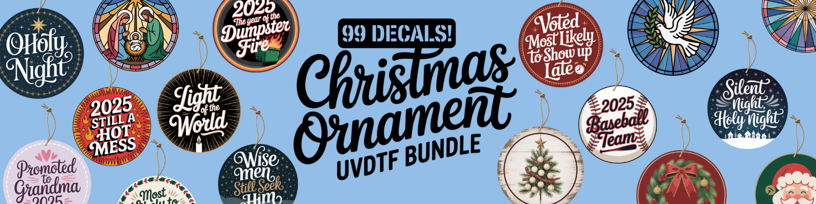 UVDTF Ornament Bundle Banner